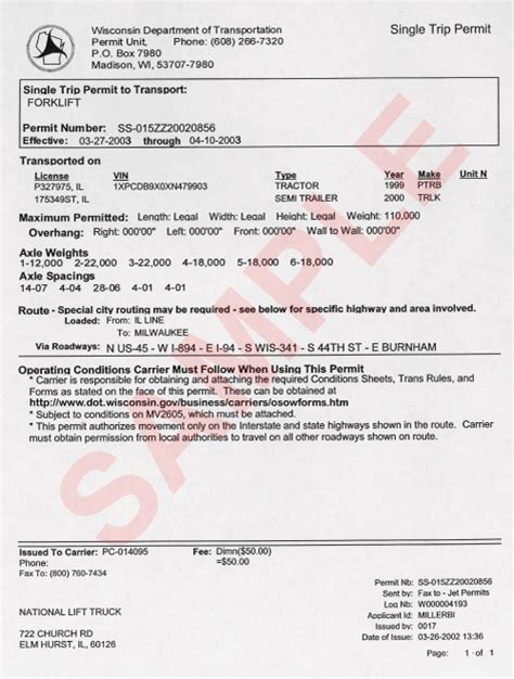 oversize overweight permits.